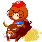 呆萌的大拇熊（图ZMTc5MTAwMDA=） - 网络表情 - 站酷设计师爱龙余健原创素材 - 站酷ZCOOL