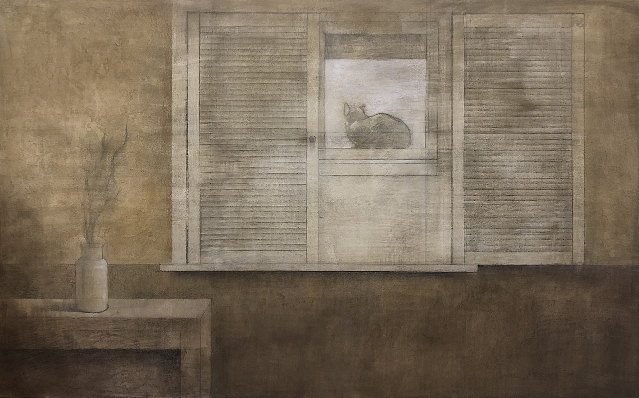 《猫与窗》（图ZMTkwODQ0MTc2） - 绘画 - 站酷设计师何石磊Leo原创素材 - 站酷ZCOOL