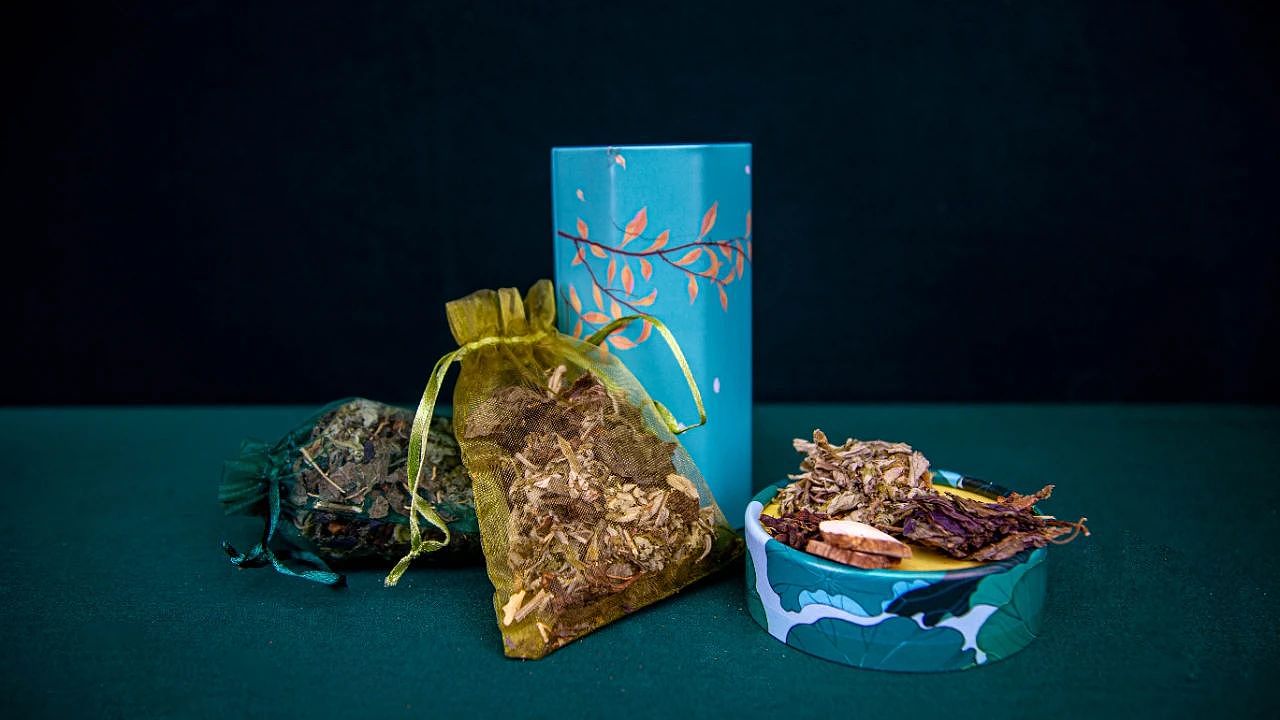 【插画】端午香包物料包装盒插画