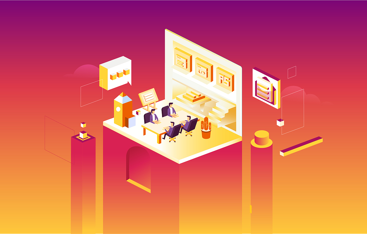 Office 场景 － AI 附源文件（图ZNzQ0NDE4NTY=） - 创作习作 - 站酷设计师hjoy原创素材 - 站酷ZCOOL
