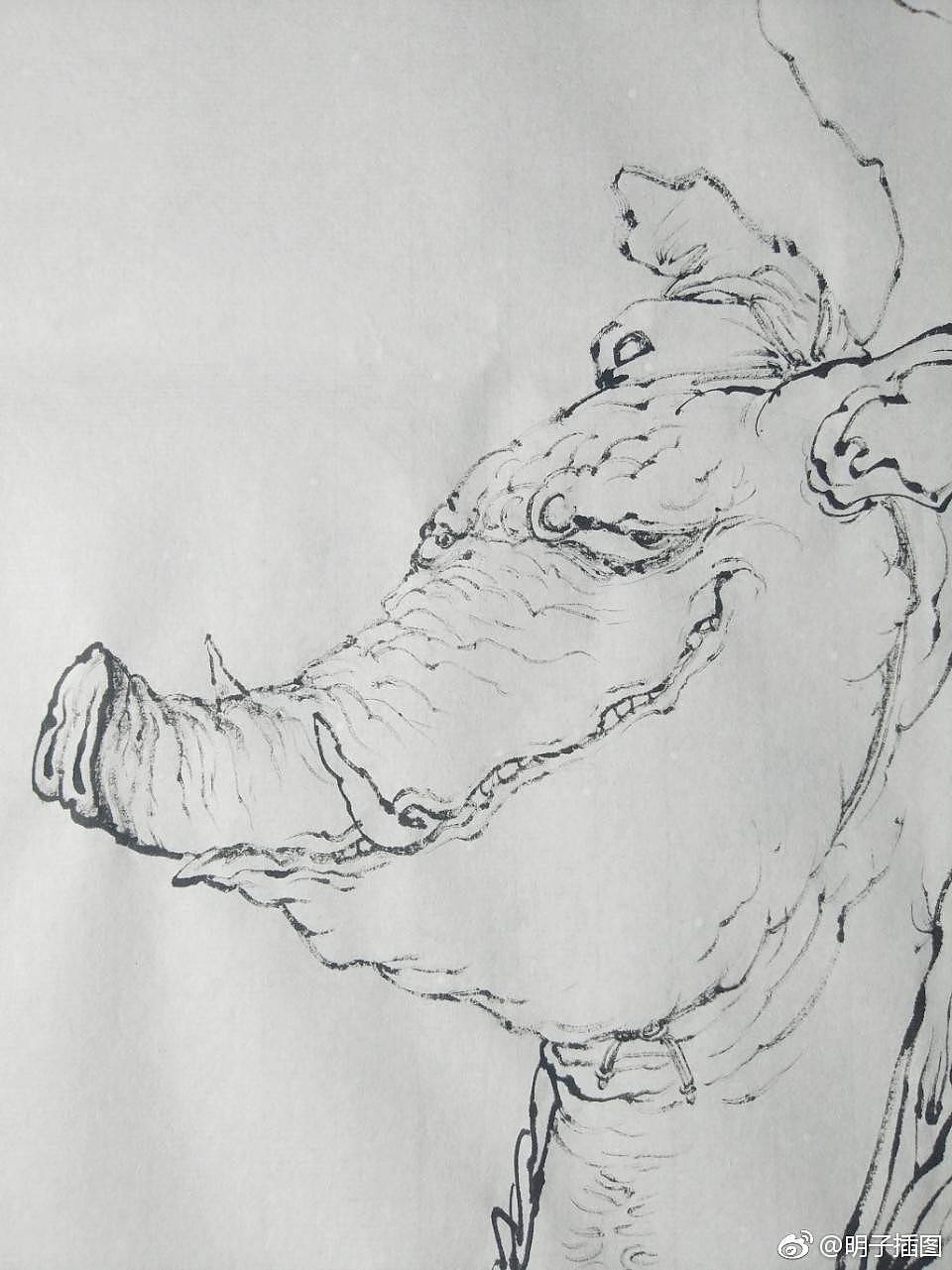 《西江月.地馗仙》（图ZMTQ3MzY4ODM2） - 绘画 - 站酷设计师明子水墨奇幻世界原创素材 - 站酷ZCOOL