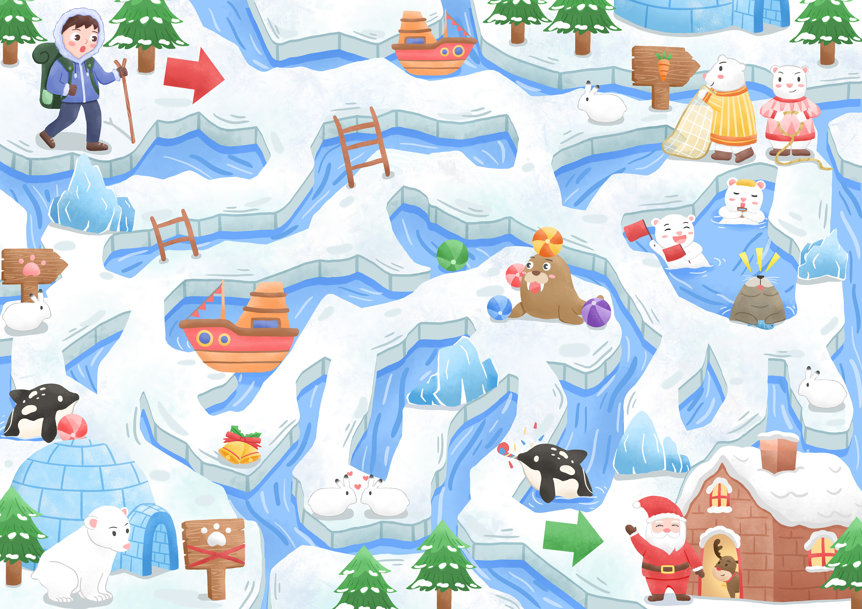 迷宫大冒险游戏绘本