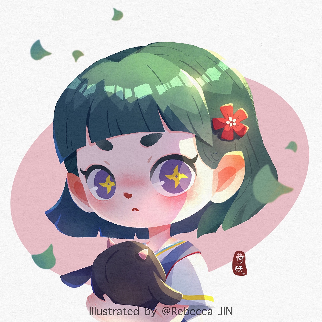 近期插画学练小结（图ZMjU2NDQ3MTA0） - 儿童插画 - 站酷设计师荷妖原创素材 - 站酷ZCOOL