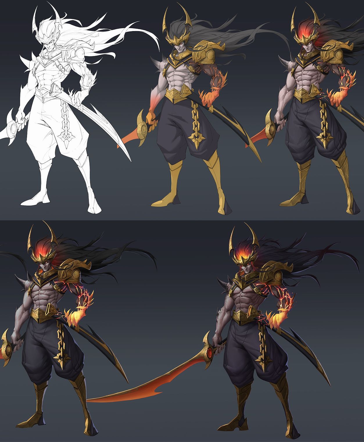 黑夜使者亚索立绘练习（图ZMzM4MzgyODg0） - 游戏原画 - 站酷设计师祥九原创素材 - 站酷ZCOOL