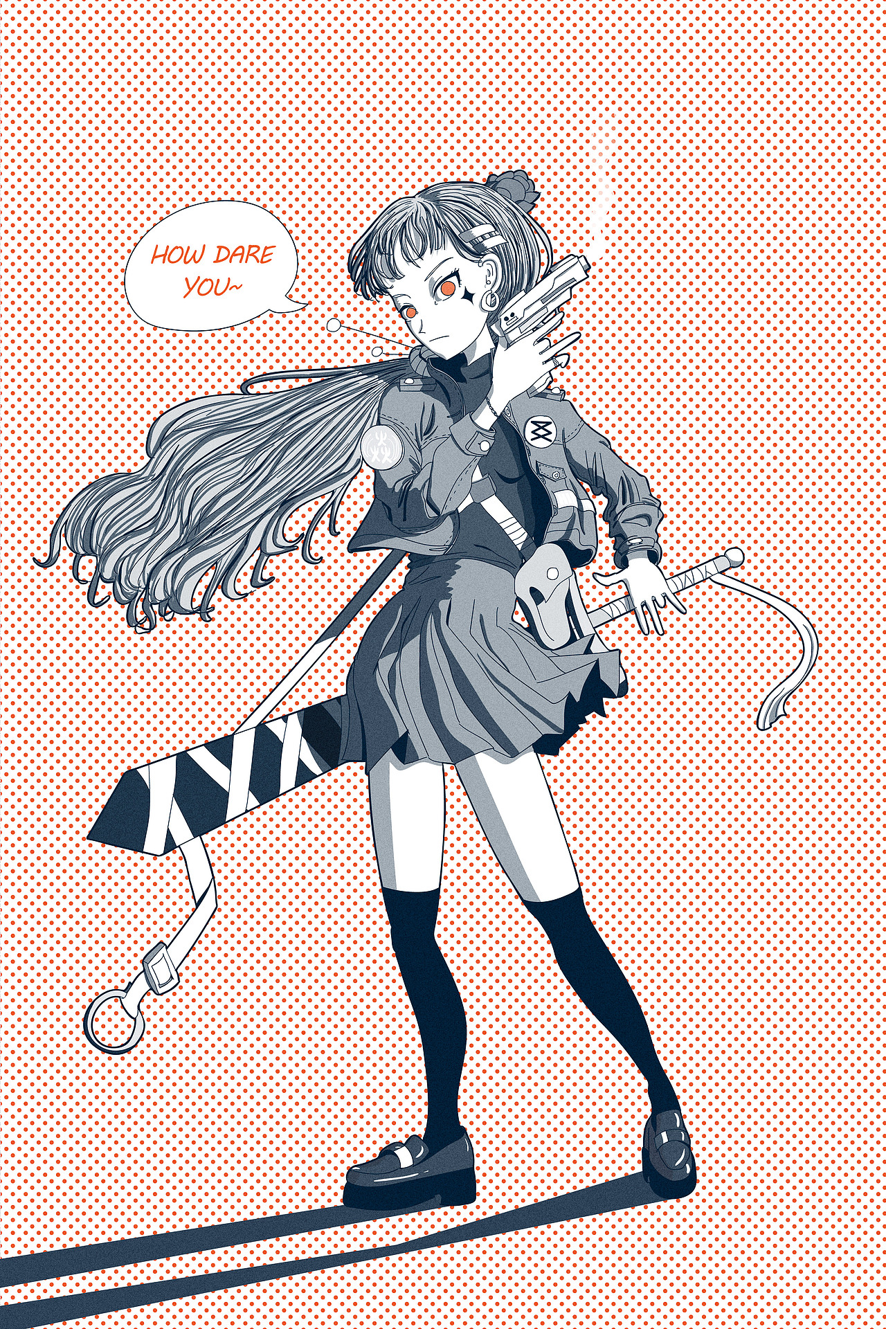 二次元风人物角色插画设计——"学霸"系列 part 1