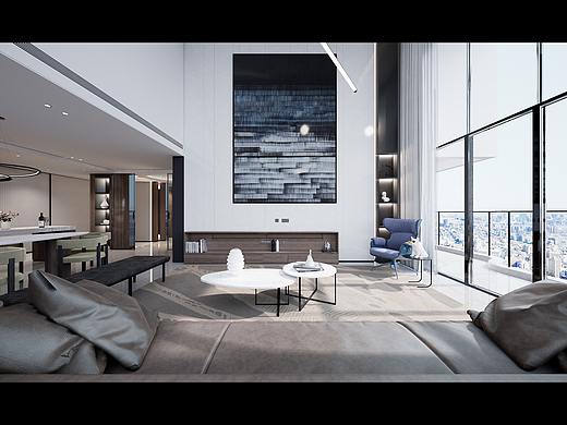 UE4_虛幻引擎_石木_180m2大平層（個人主頁-ZNTA3NzUyNjA=） - 家裝設(shè)計 - 站酷設(shè)計師thanksforyour11原創(chuàng)素材 - 站酷ZCOOL