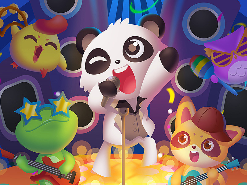 消消乐海报插画（图ZMTY0OTM0MjA4） - 商业插画 - 站酷设计师hoxi原创素材 - 站酷ZCOOL
