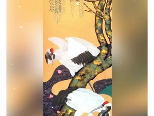 雙鶴迎春（個(gè)人主頁-ZNjE5NjY2NTY=） - 繪畫 - 站酷設(shè)計(jì)師袁安原創(chuàng)素材 - 站酷ZCOOL