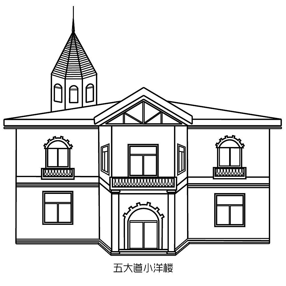 天津 名人故居 图标设计