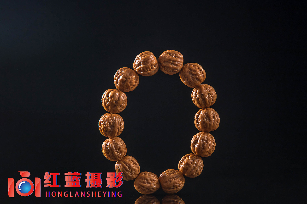 野生核桃手串拍摄
