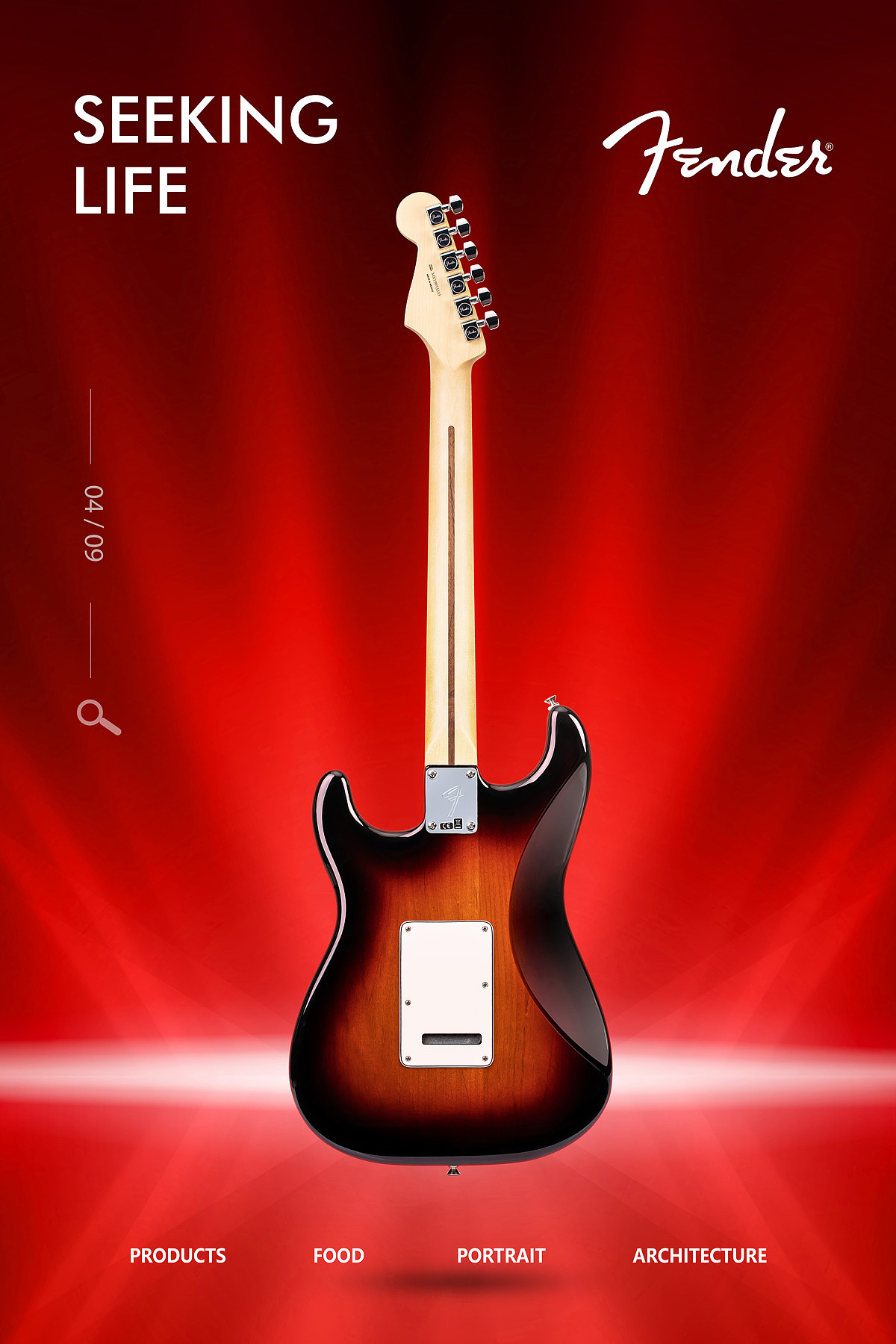 Fender 芬达吉他 ✖ 乐器贝斯琴行创意摄影产品拍摄