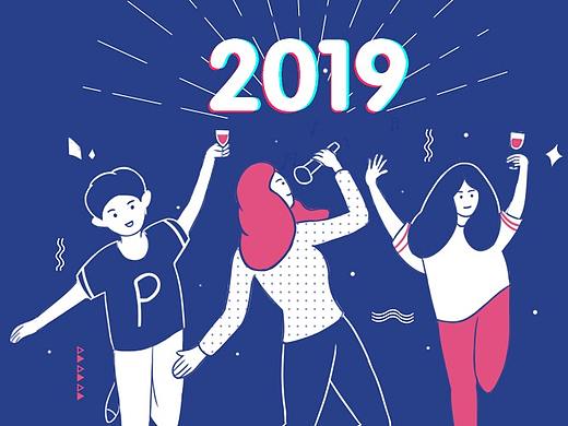 2019关键词插画动图