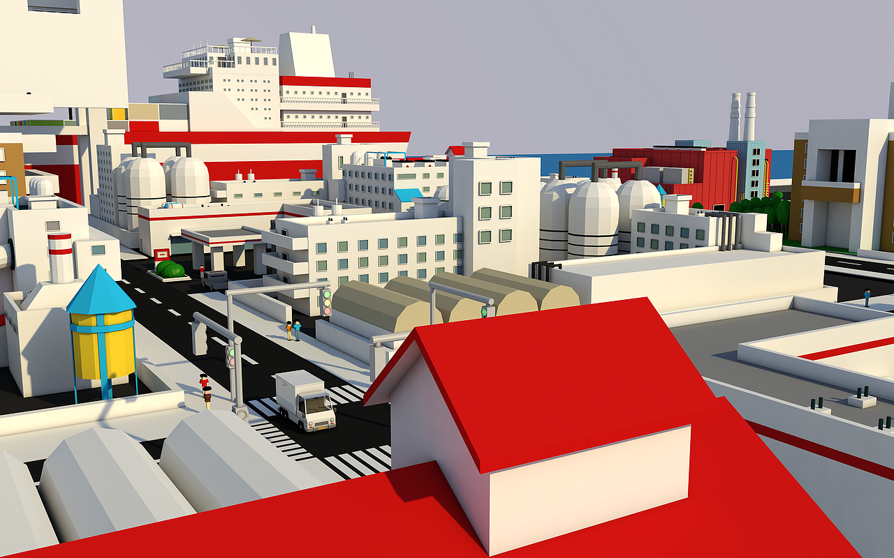 LowPoly扁平化风格(临摹)