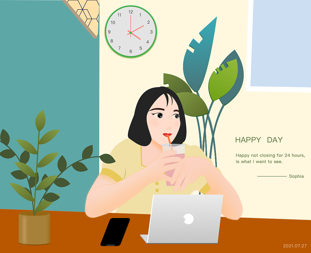 人物插画（图ZMjY0NjY1OTM2） - 创作习作 - 站酷设计师小阳光呀原创素材 - 站酷ZCOOL