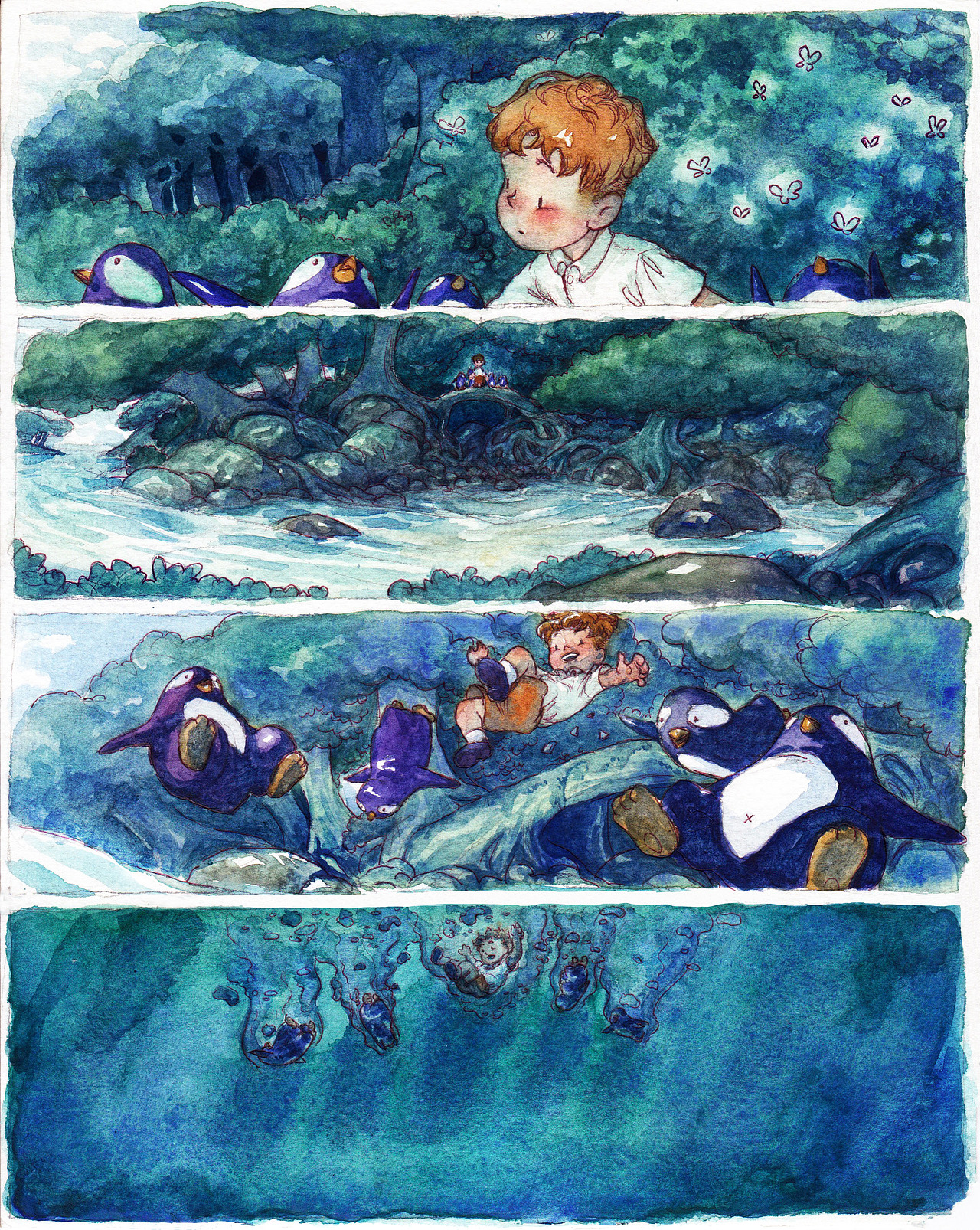 森林游(6)快来,前面有小河呢!