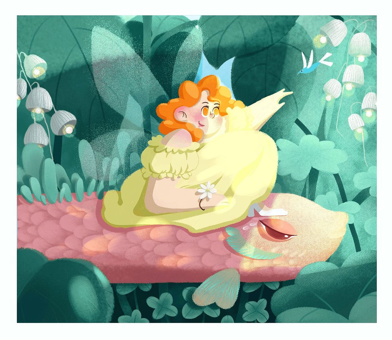 花仙子，第二张有点像动画里的哈哈哈（图ZMjAwOTM4NDk2） - 儿童插画 - 站酷设计师不能喝奶茶的拖延原创素材 - 站酷ZCOOL