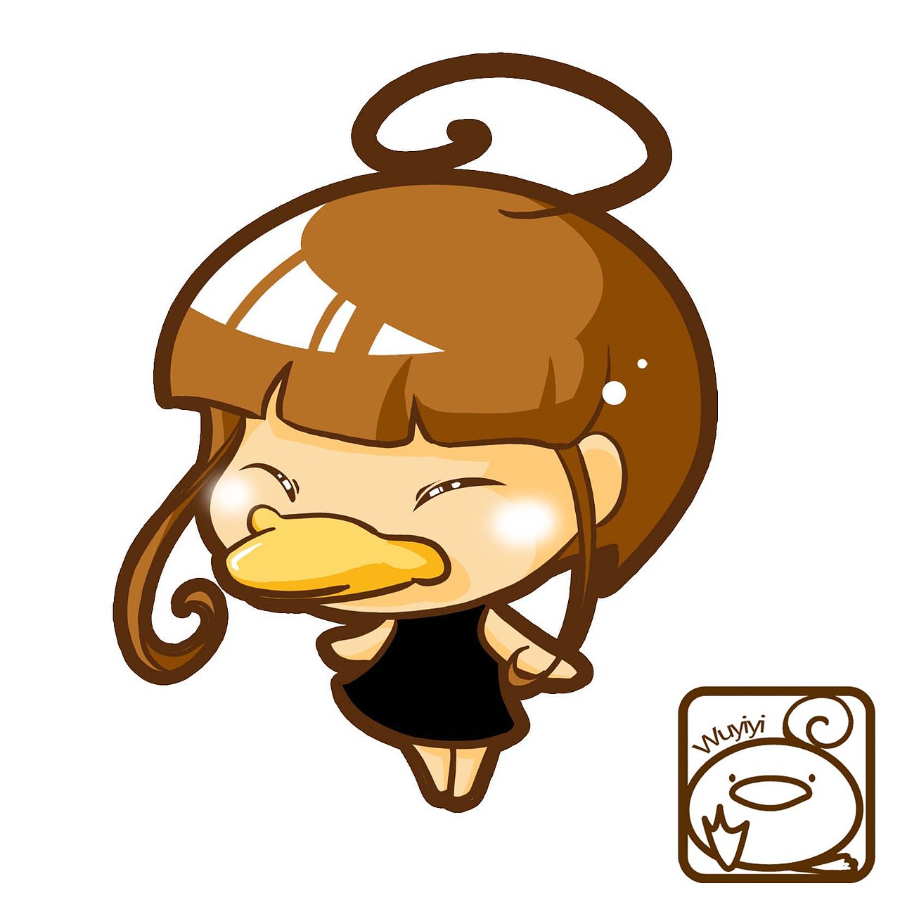 乌依衣的鸭嘴和卷毛.