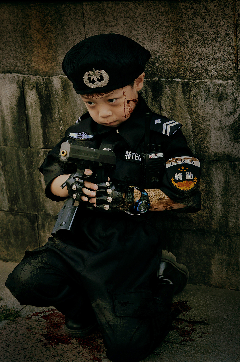 4岁小特警牺牲全过程