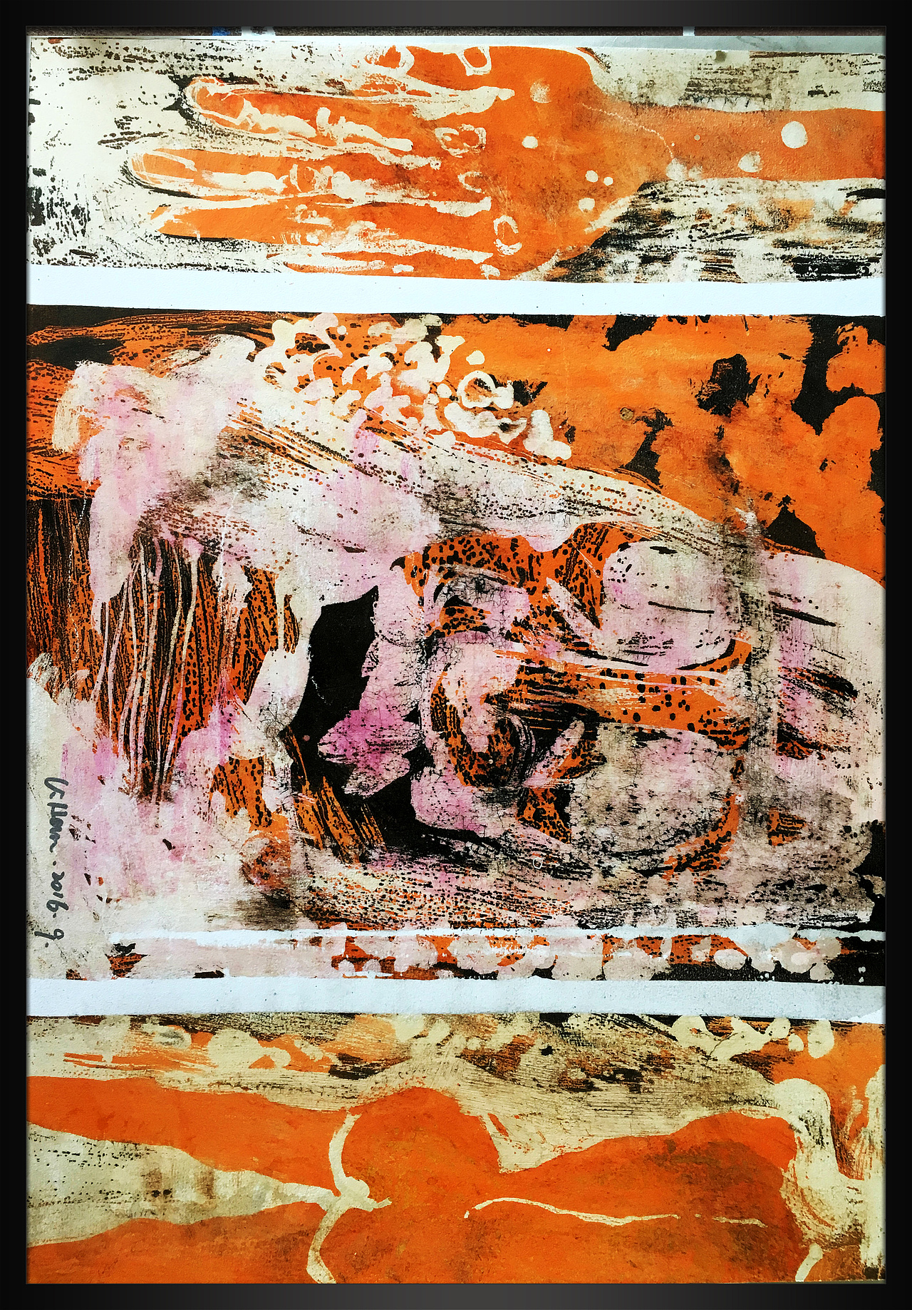 脱胶版画及效果图