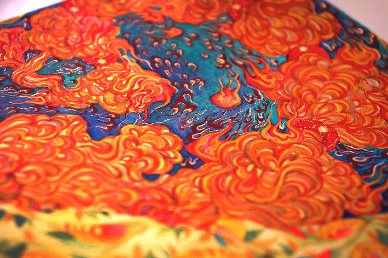 《玄荒登天谱.飞鱼扶摇-道化姬》白中南颜彩-人川集（图ZMTQzNDk5NDU2） - 艺术插画 - 站酷设计师白中南原创素材 - 站酷ZCOOL