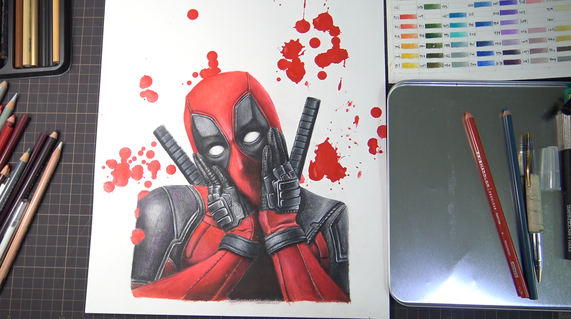 死侍deadpool彩铅