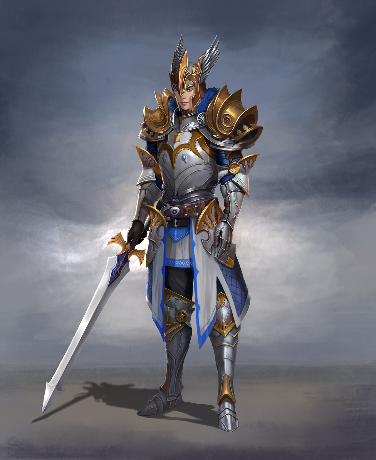 战士类角色原画设定