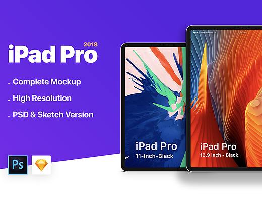 苹果平板电脑素材模板样机展示效果iPad Pro Mockup