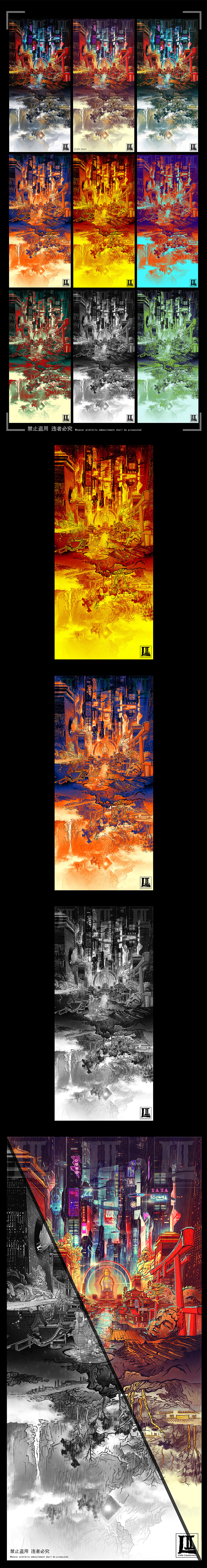 赛博朋克—东方主义(图ZMjAyMzE2OTAw) - 设定/分镜 - 站酷设计师小中尉原创素材 - 站酷ZCOOL