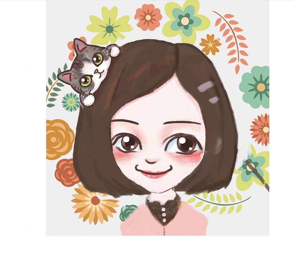 手绘,真人版儿插小头像