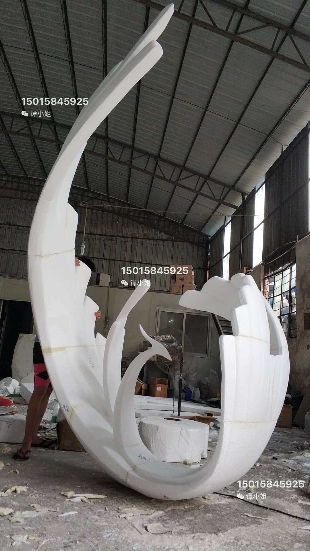 凤凰涅槃之不锈钢凤凰雕塑【安装案例】