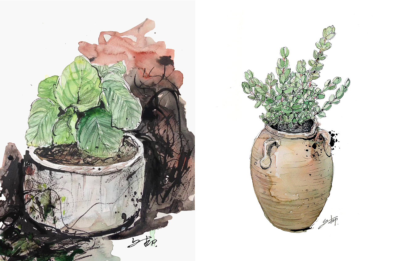 雨后新绿（图ZOTUyOTMxNDA=） - 艺术插画 - 站酷设计师文抑原创素材 - 站酷ZCOOL