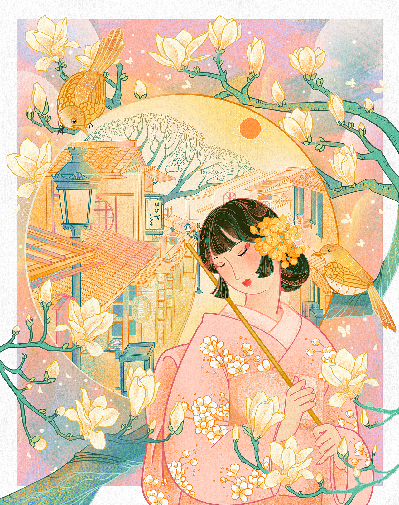 春天（图ZMjQ5Njg2MTY0） - 商业插画 - 站酷设计师俏俏Kiko原创素材 - 站酷ZCOOL