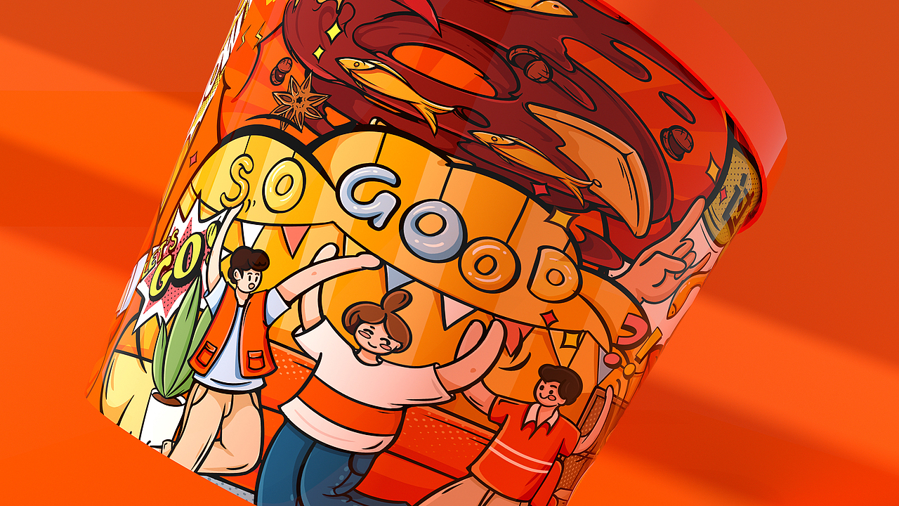 所喜作品：劲仔欢辣缤纷大礼包设计（图ZMjgwOTcxMDQ0） - 包装 - 站酷设计师所喜原创素材 - 站酷ZCOOL