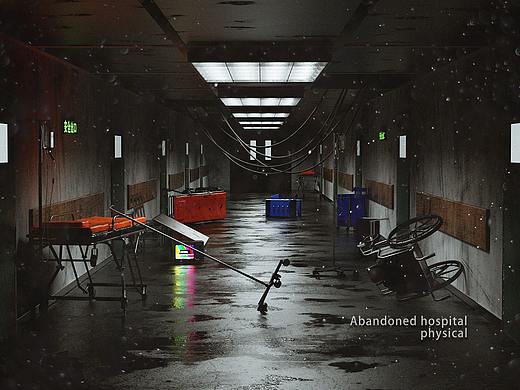 废弃走廊医院通道