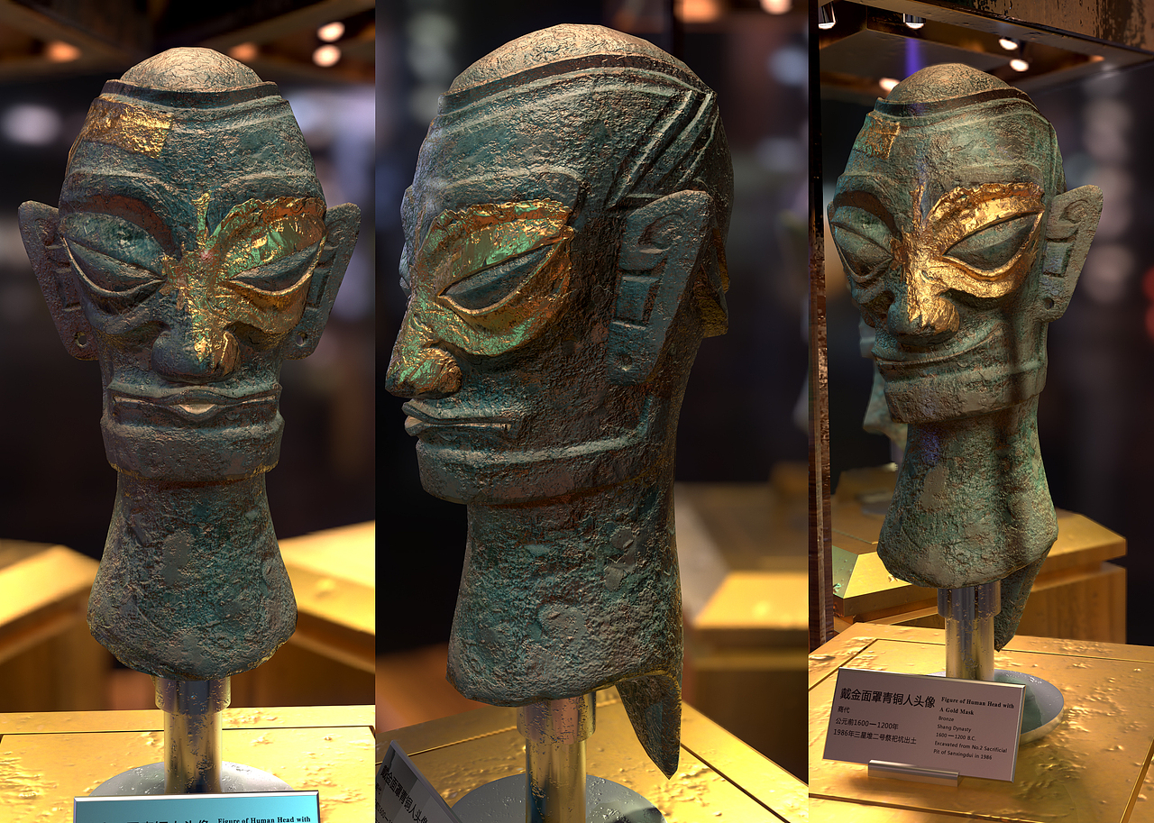 三星堆_青铜人像