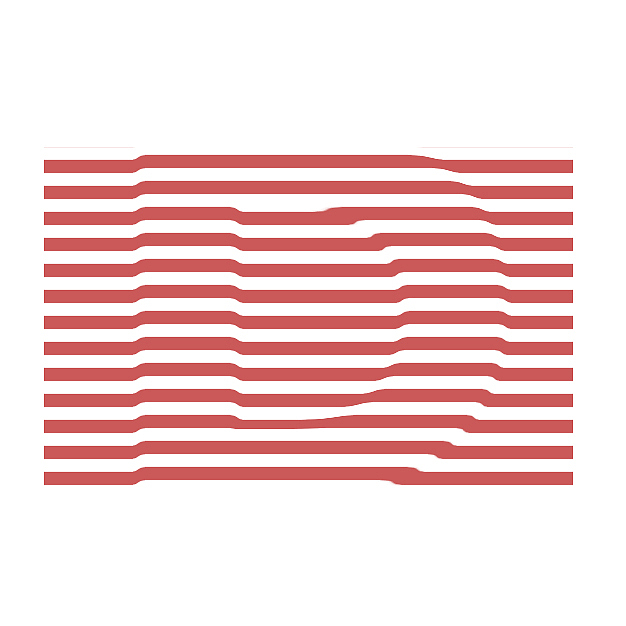 线条隆起文字效果