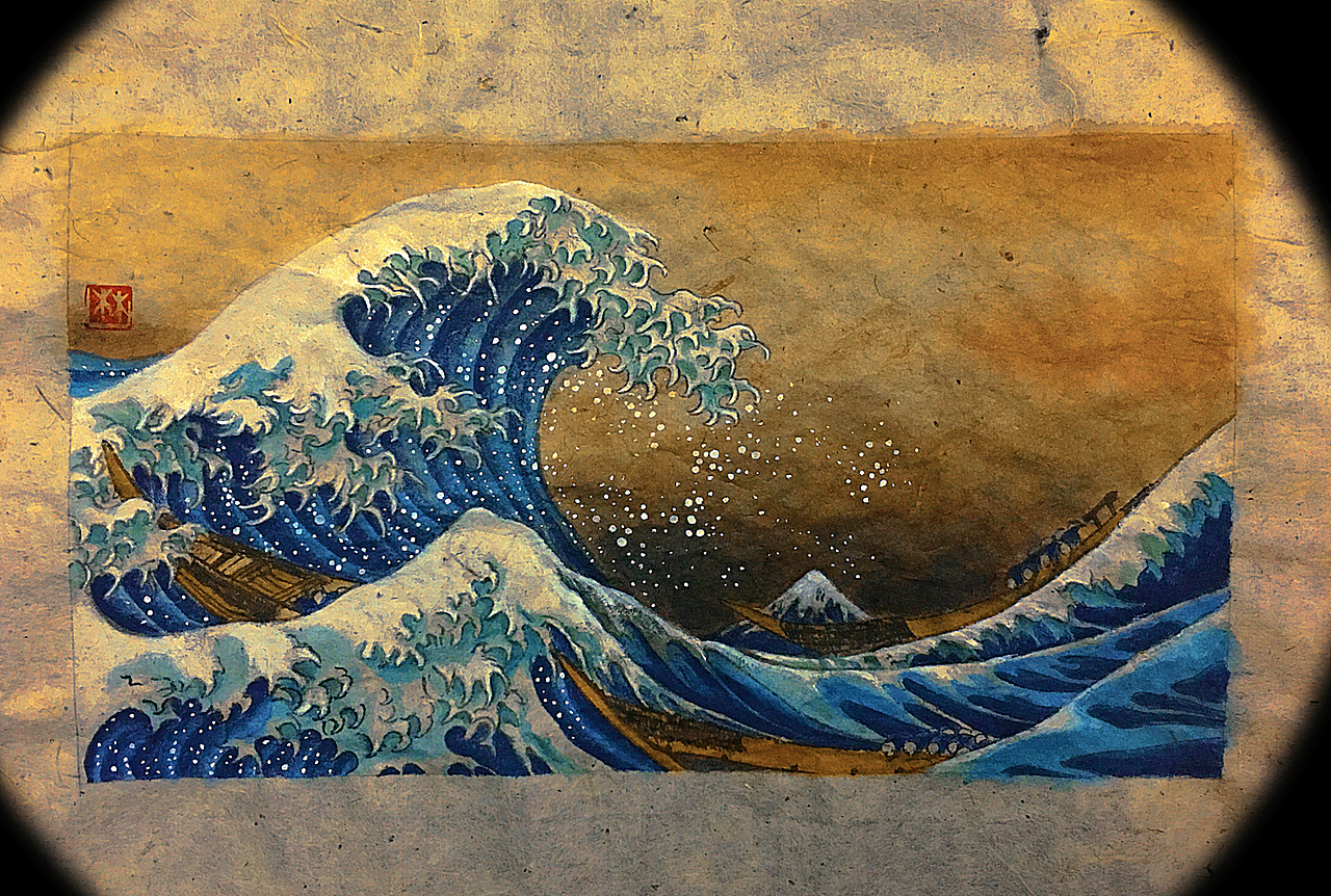 【巨浪🌊之上🗻】一起冲浪吧～（图ZMjYwNDEyMzYw） - 绘画 - 站酷设计师林嘤嘤Soso原创素材 - 站酷ZCOOL