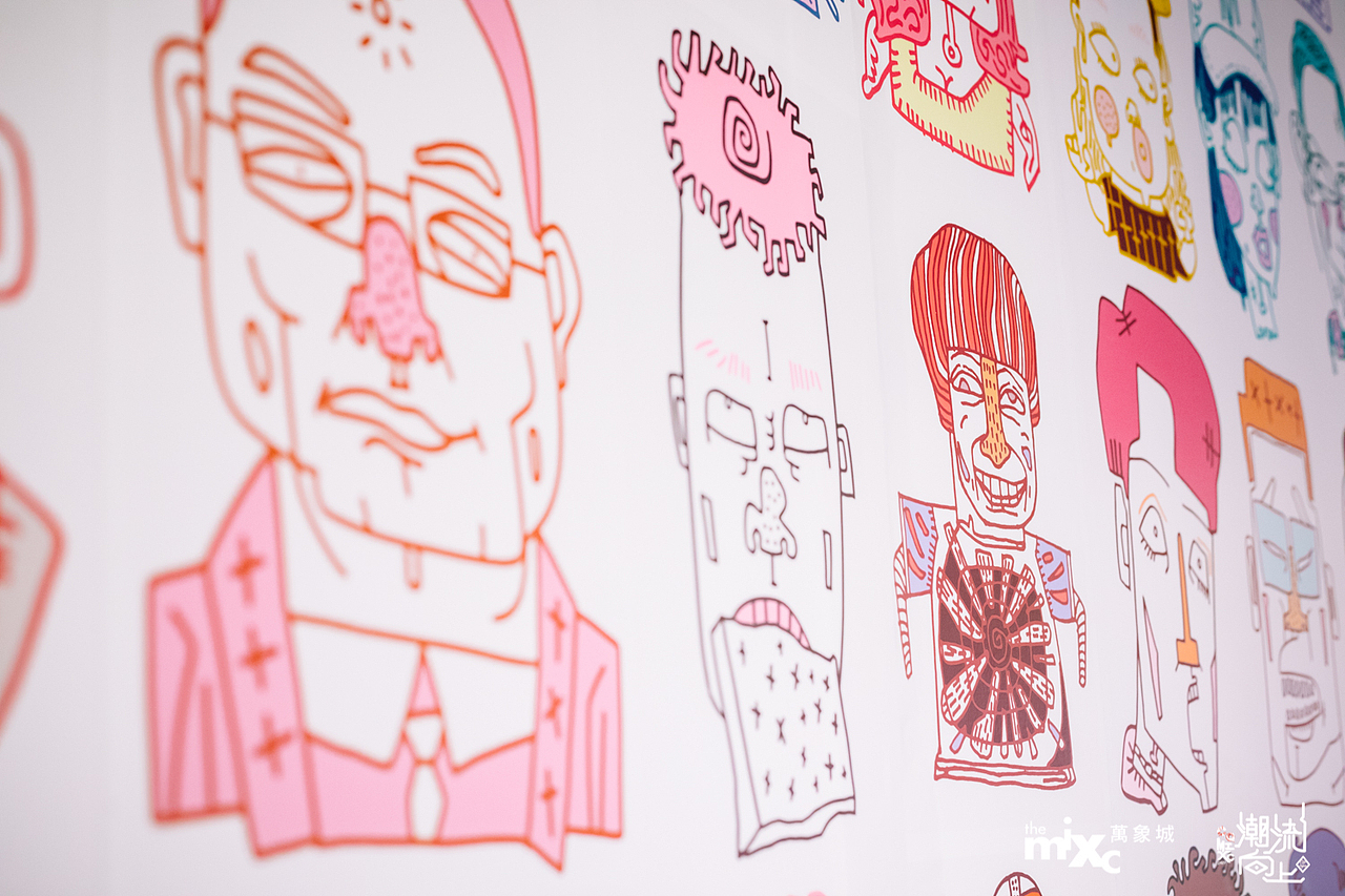 《FaceDoodle》千人独家首展2018（图ZMTc2NzUyOTc2） - 展陈设计 - 站酷设计师王晨睿原创素材 - 站酷ZCOOL