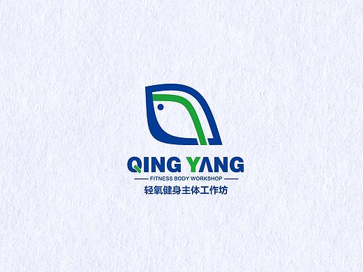 轻氧运动健身品牌logo设计