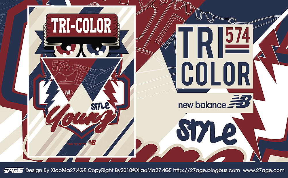 574 TRI COLOR