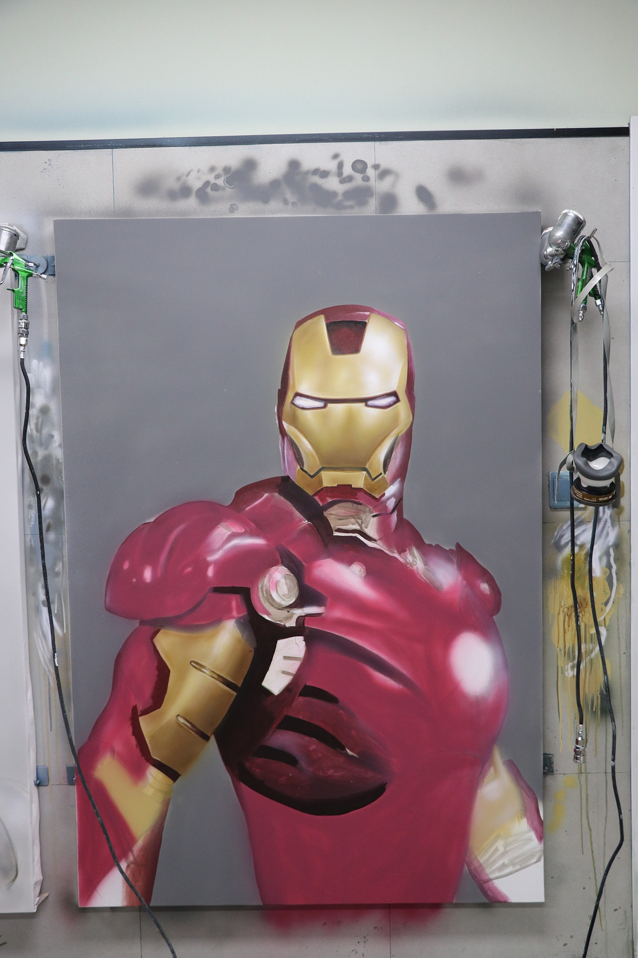 墙绘培训 | 喷枪漫威