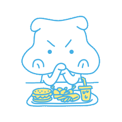 《小河马不高兴》表情包