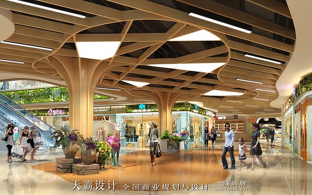 商业空间装修设计效果图创造时尚商业环境（图ZOTI4NDc5NTI=） - 建筑设计 - 站酷设计师美食广场设计公司原创素材 - 站酷ZCOOL