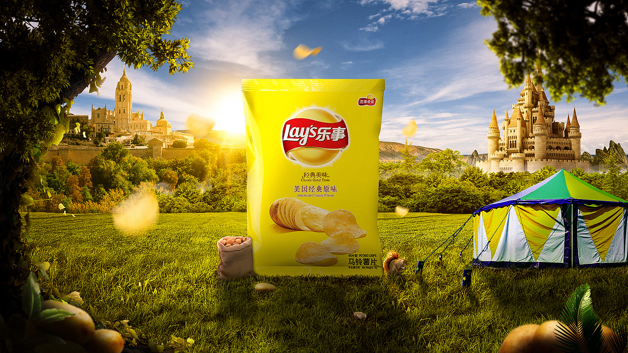 薯片海报合成|网页|banner/广告图|故事与你123 - 原创作品 - 站酷