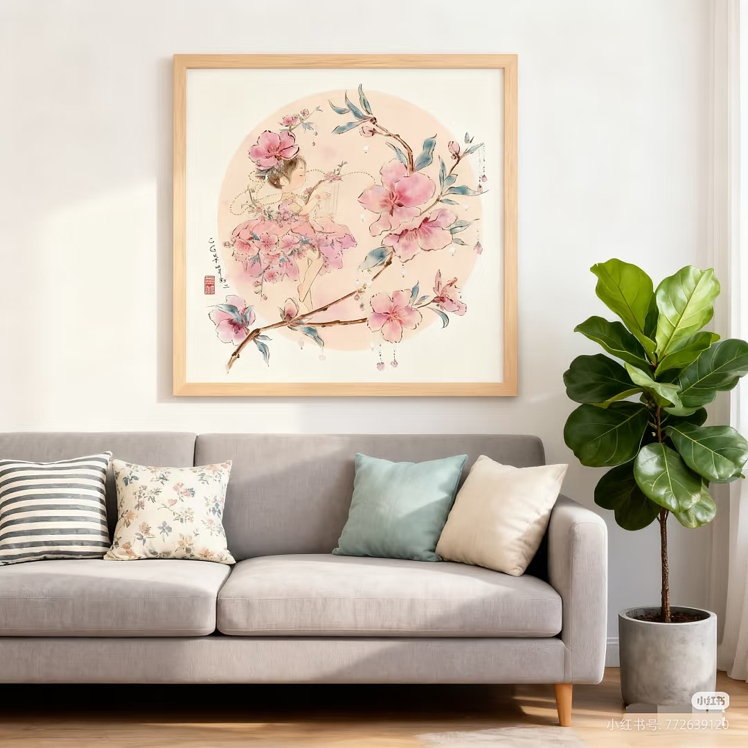 十二花神半合集:菊花、桂花、芙蓉花、桃花、荷花鸢尾