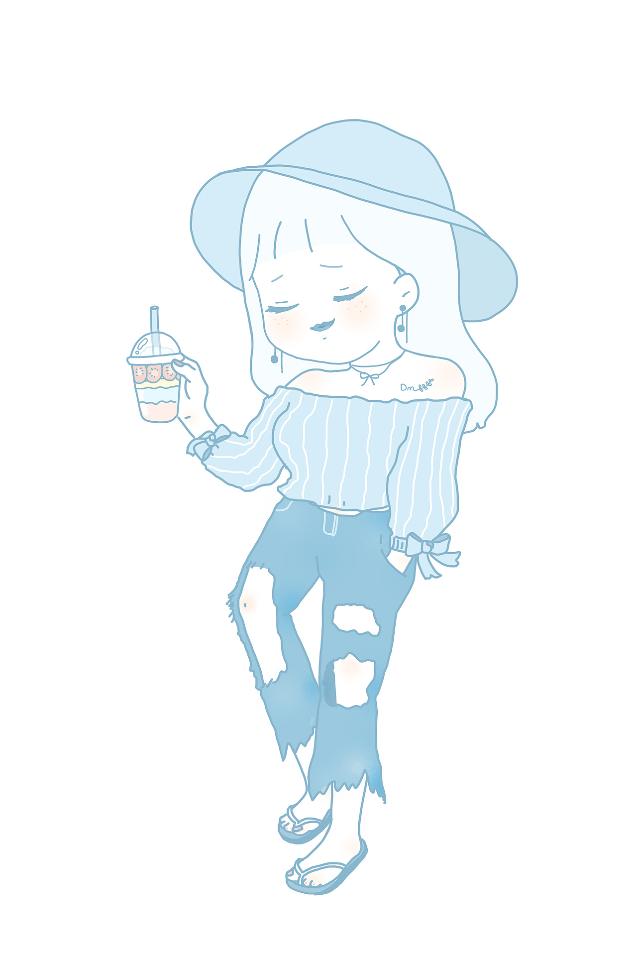 平凡的我 平凡的画着