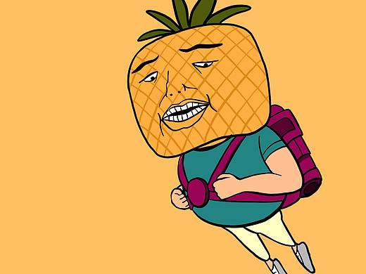 蔬果干形象-趣味插画