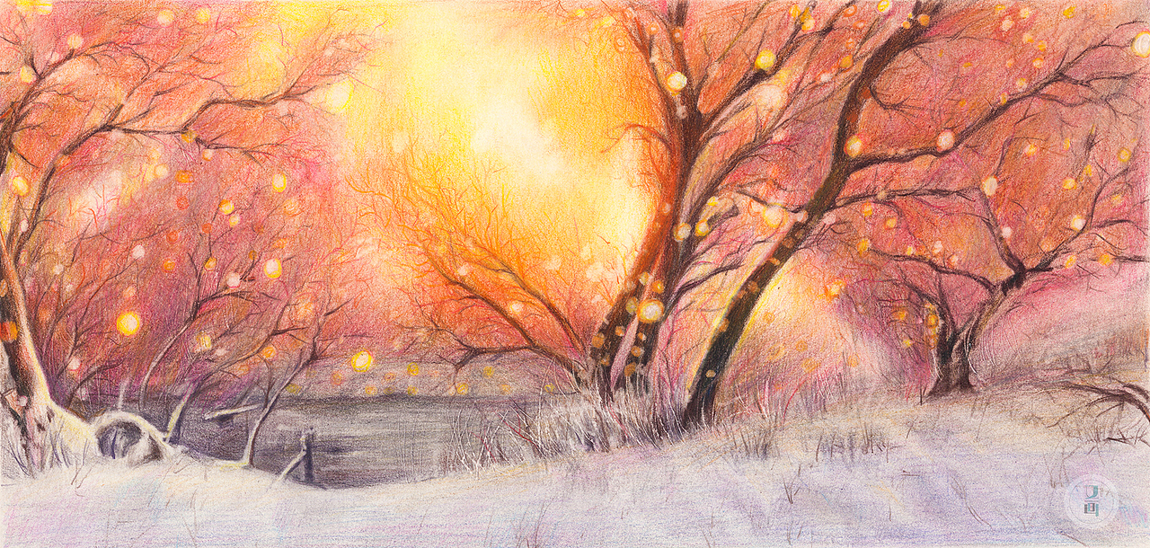 彩铅风景图|纯艺术|绘画|又画_原创作品-站酷zcool