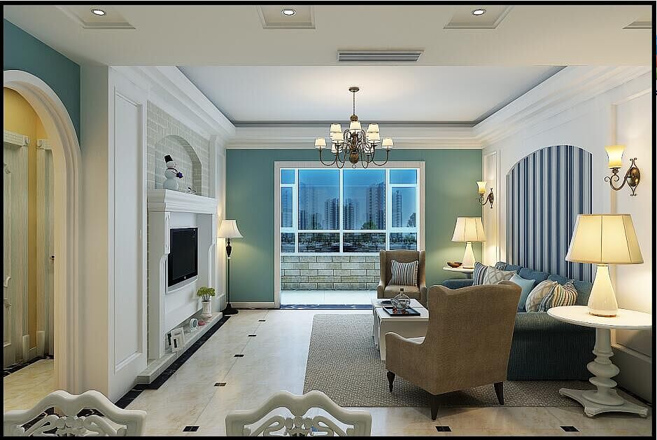 京东家装建邺城地中海装修效果案例