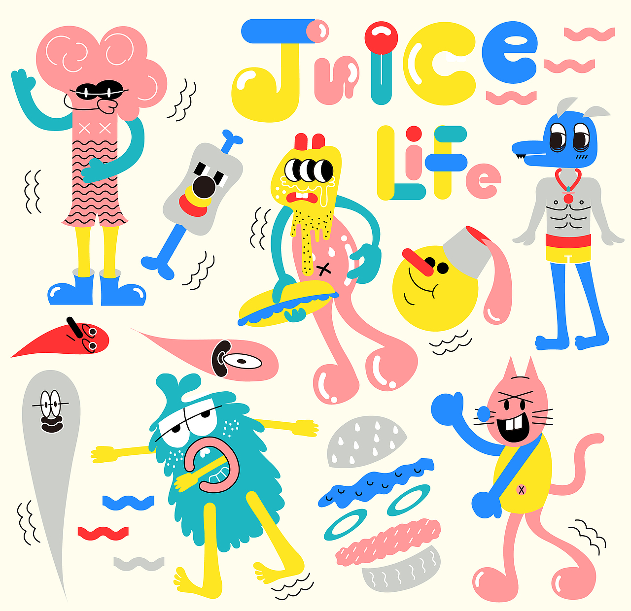 Juice Life（图ZMzEyOTc2MDQ=） - 艺术插画 - 站酷设计师haruka_liu原创素材 - 站酷ZCOOL